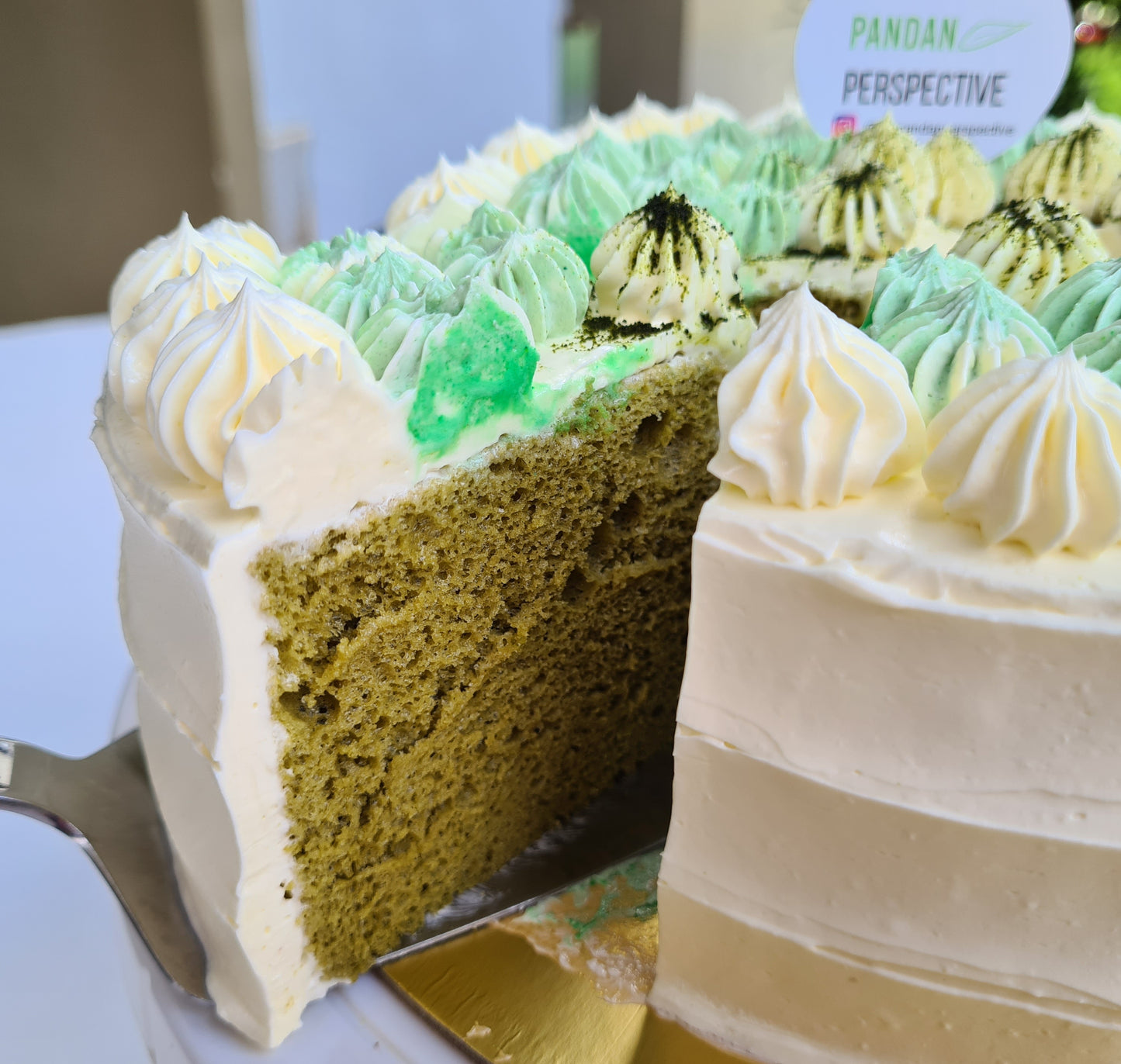 8" Buttercream Matcha Chiffon